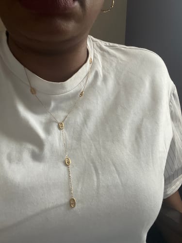 Customer photo review of Deluxe Teresa Kette 14K Vergoldet