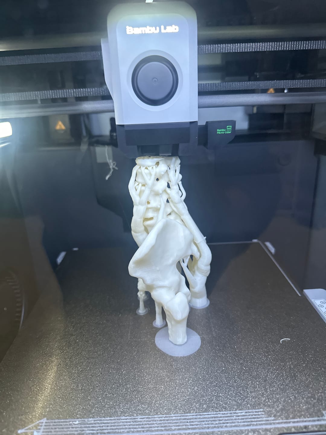 Customer photo review of Cloudy White PETG Filament 1.75mm 1kg