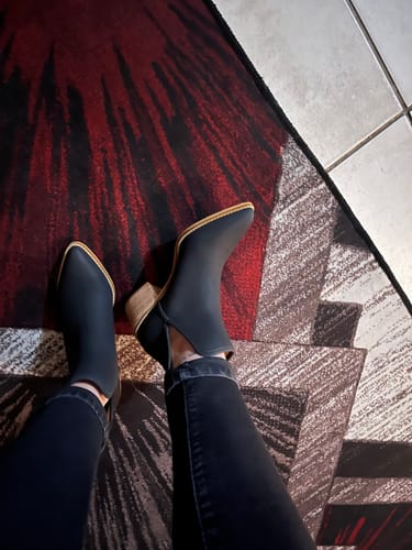 Customer photo review of Miss Black Cooper 1 Ankle Boot - Black