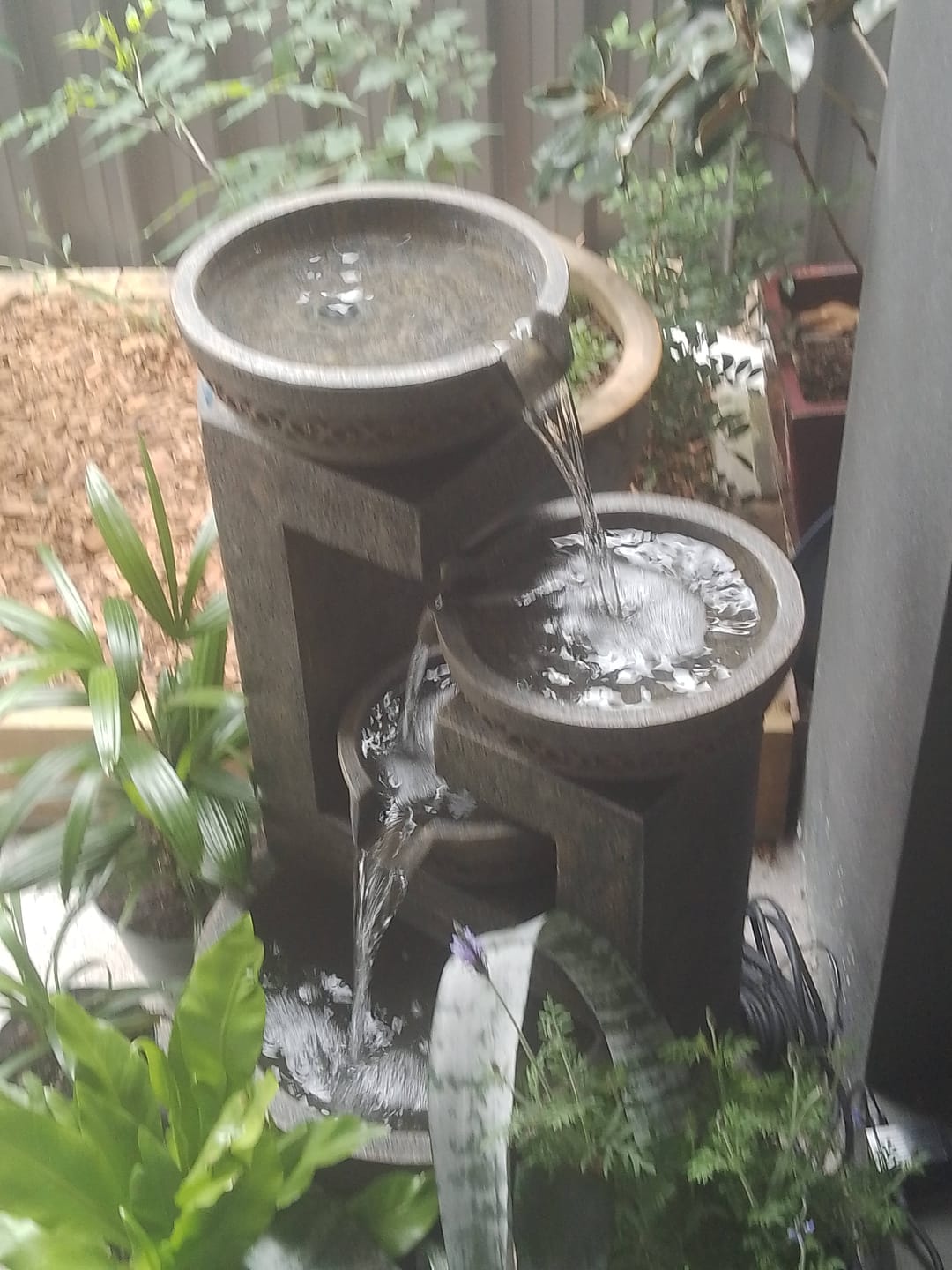 Customer photo review of Casana 4-Tier Cascading Bowls Fountain - 85cm