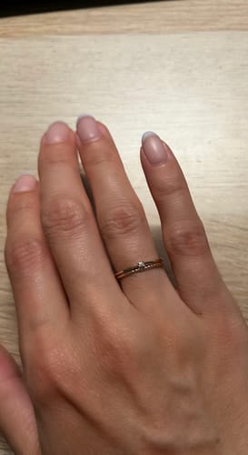 Customer photo review of Sapphire Ring - 10 Karat Gold