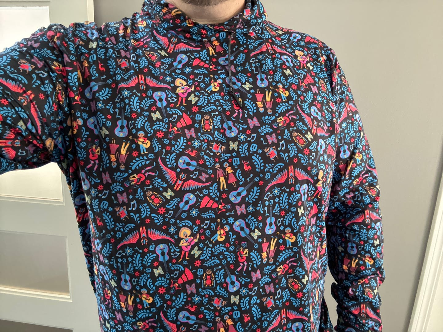 Customer photo review of Disney and Pixar Coco "Music In Me" – Performance Hoodie