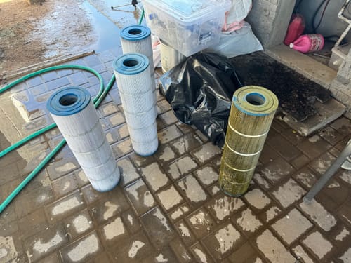 Customer photo review of Cyclone Pool Filter Cleaning System