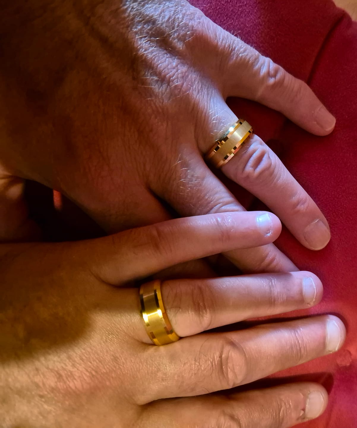 Customer photo review of Gold Brushed 8mm Wonder Ring