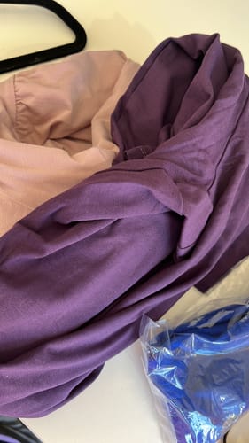 Customer photo review of DRAPE SHRUG ROSEWOOD