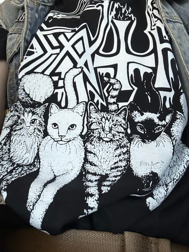 Customer photo review of Death - Kittens - Shortsleeve Shirt