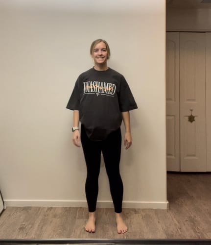 Customer photo review of Unashamed Tee