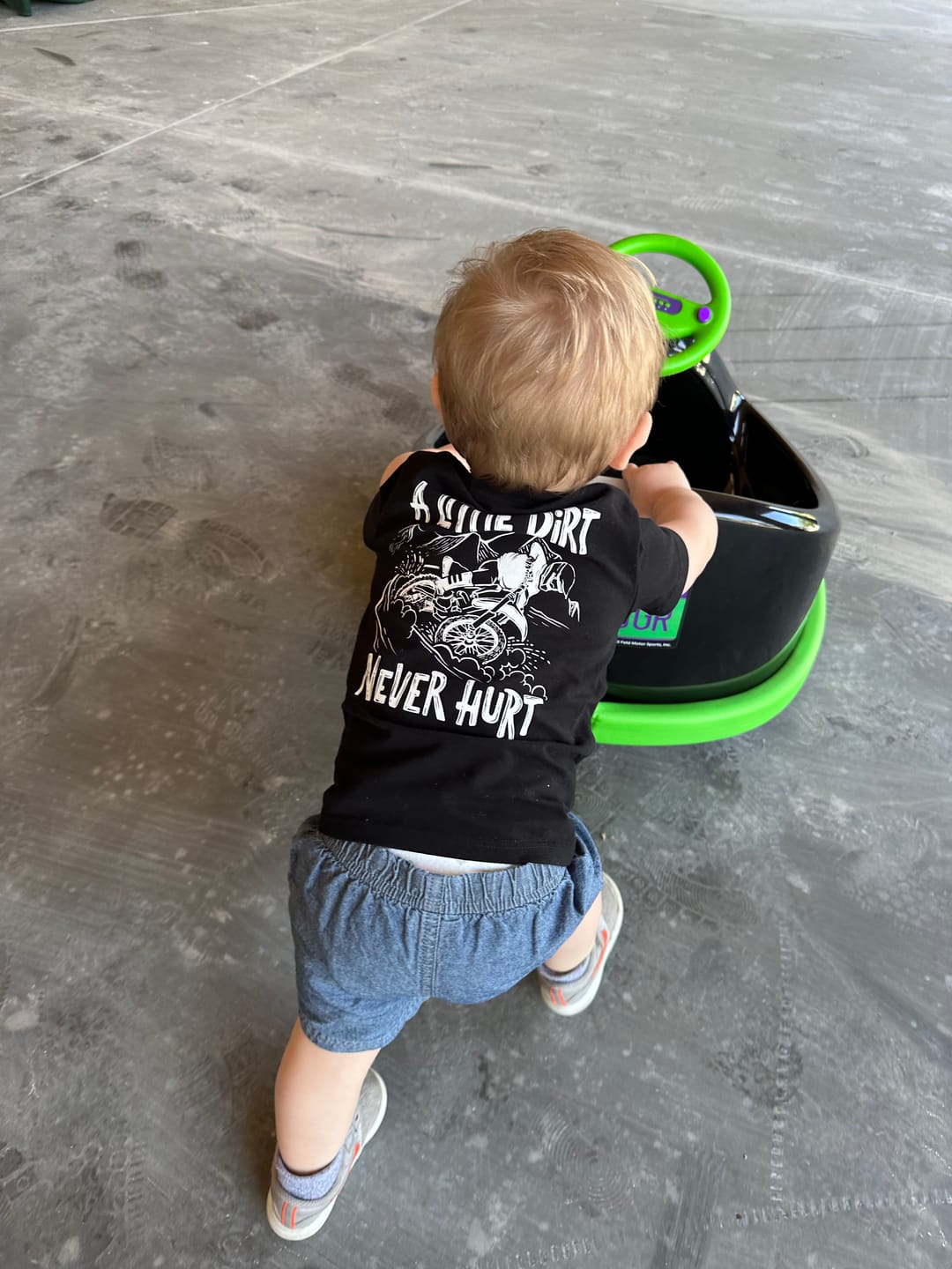 Customer photo review of A Little Dirt Never Hurt Tee