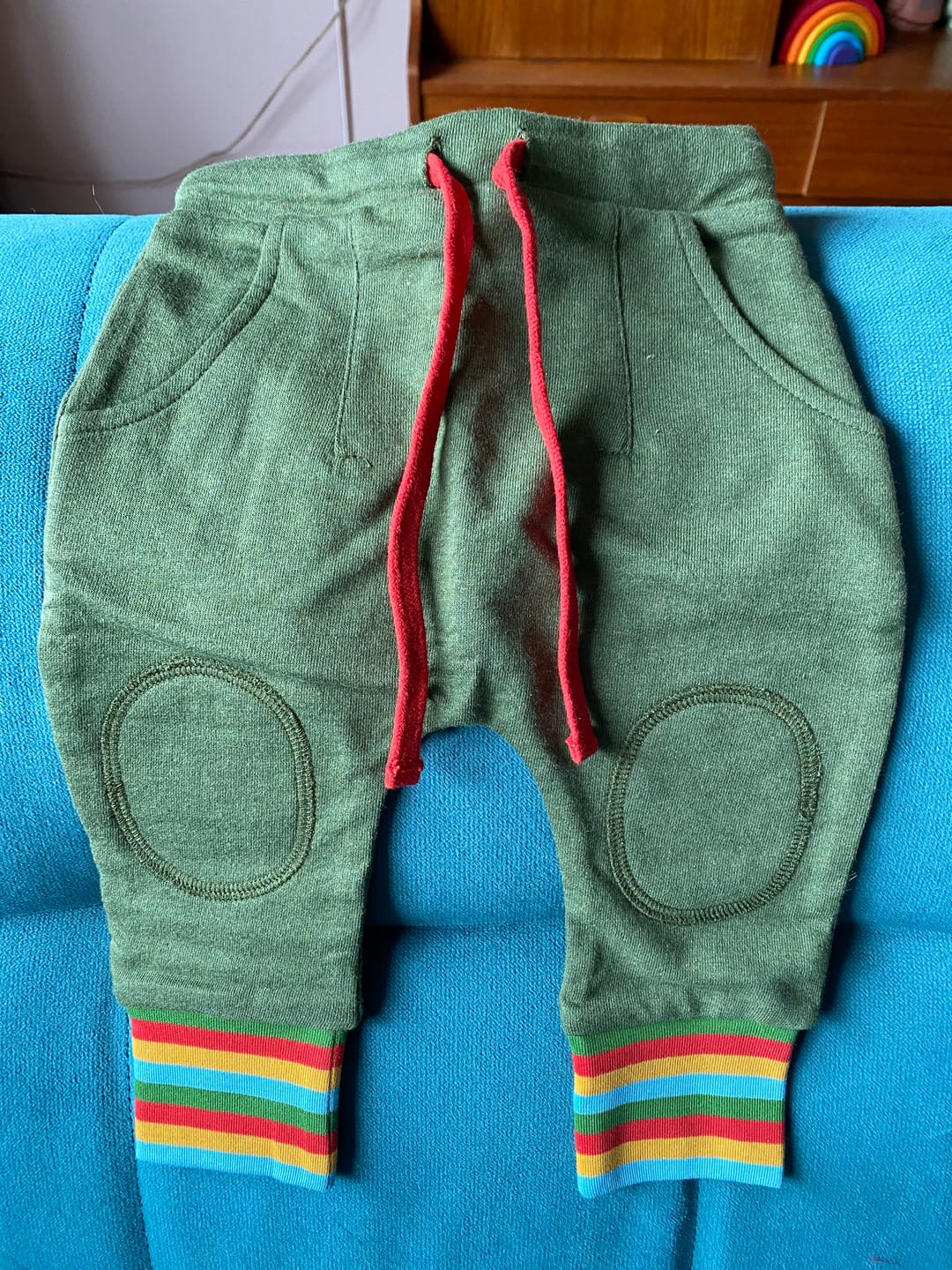 Customer photo review of Green Marl Rainbow Organic Comfy Joggers