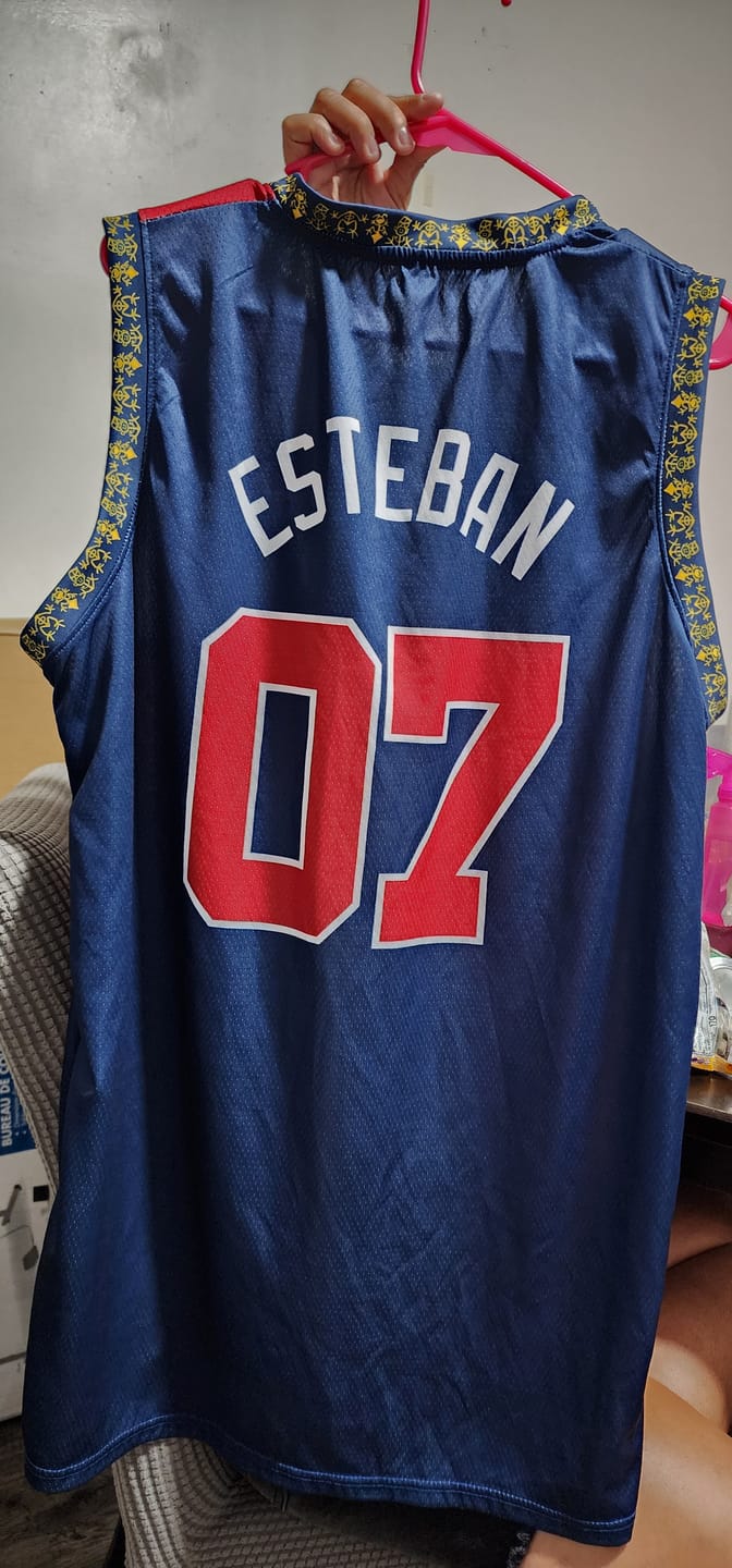 Customer photo review of Dominican Republic Custom Basketball Jersey
