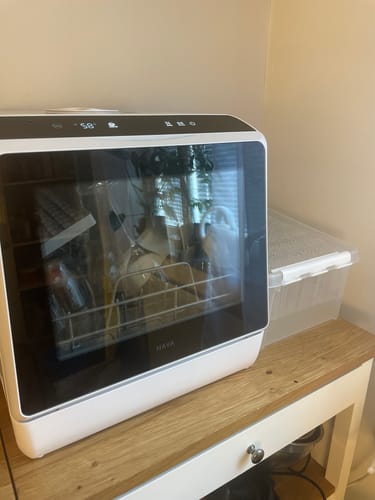 Customer photo review of R01 Compact Countertop Dishwasher
