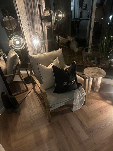 Customer photo review of Metal Horse Bit Black Lounge Cushion 55 x 55cm