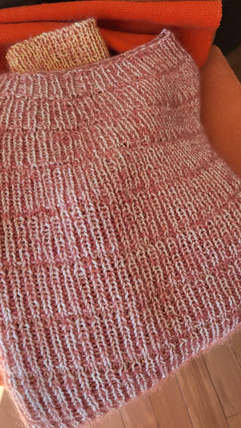 Customer photo review of Silk Mohair  (75% Kid Mohair / 25% Seda)