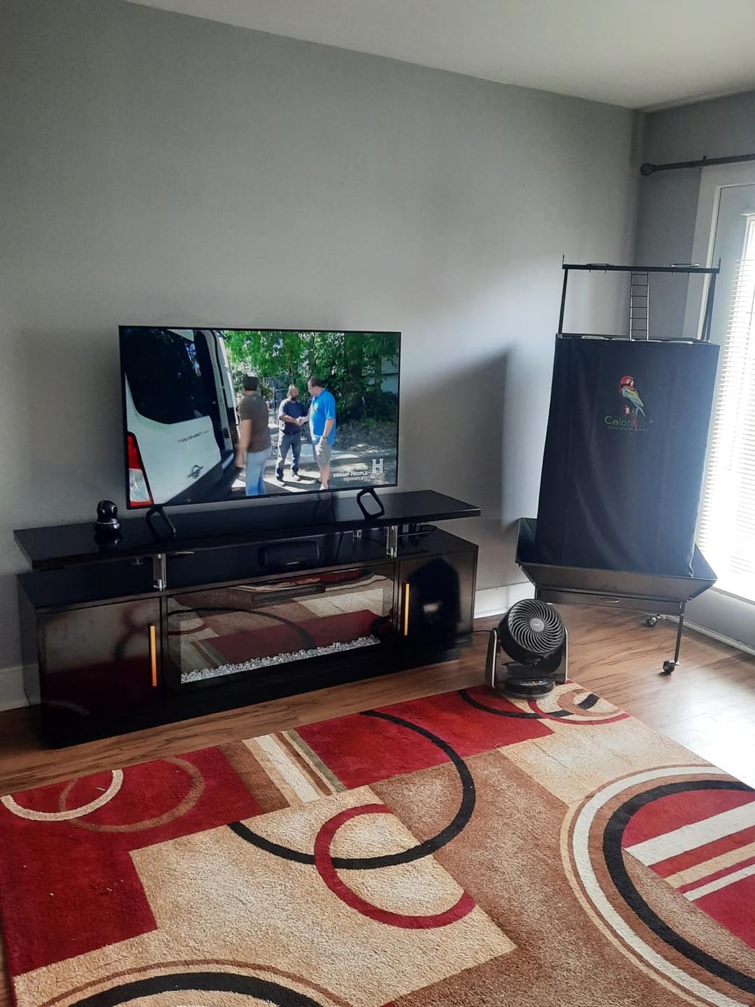 Customer photo review of Avenue 70" LED Fireplace TV Stand