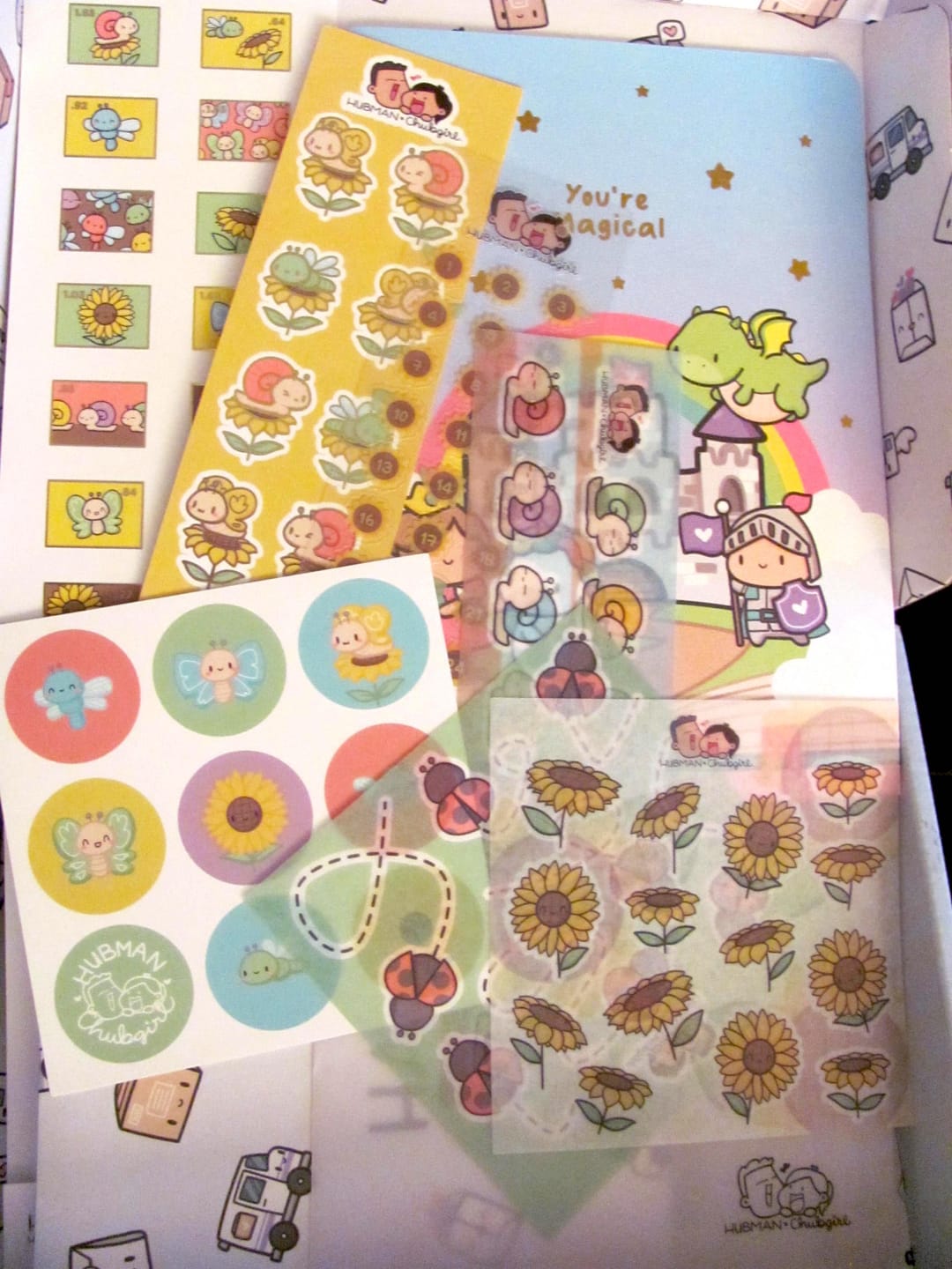 Customer photo review of Sunflowers Variety Sticker Pack
