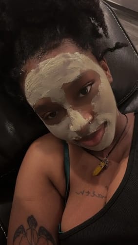 Customer photo review of Diystar™ Deep Cleanse & Bacteria-Fighting Green Tea Mask