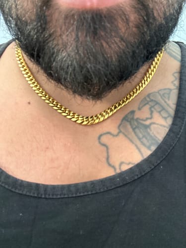 Customer photo review of Cuban Chain (Gold) 8mm