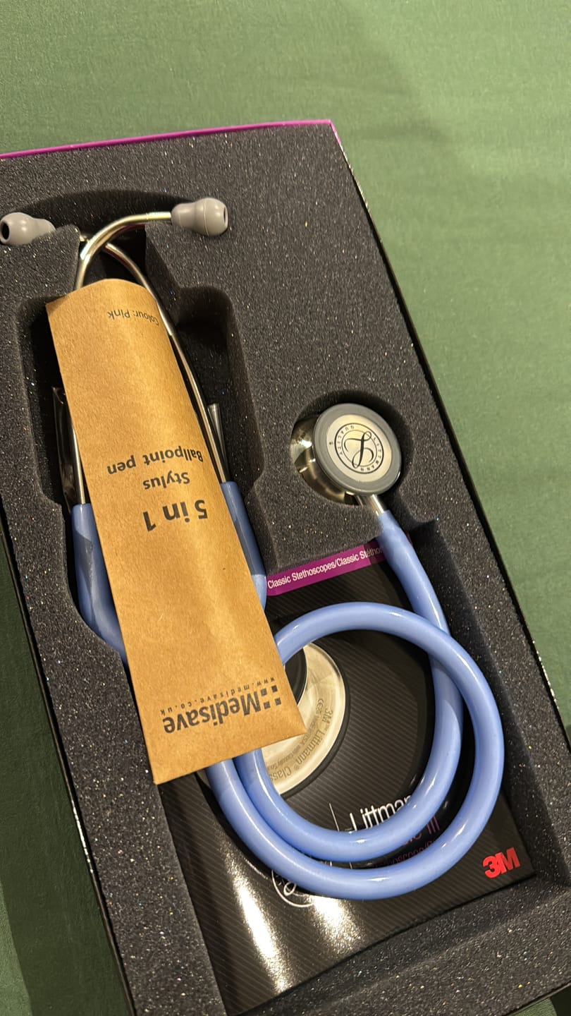 Customer photo review of Littmann Classic III Monitoring Stethoscope: Ceil Blue 5630