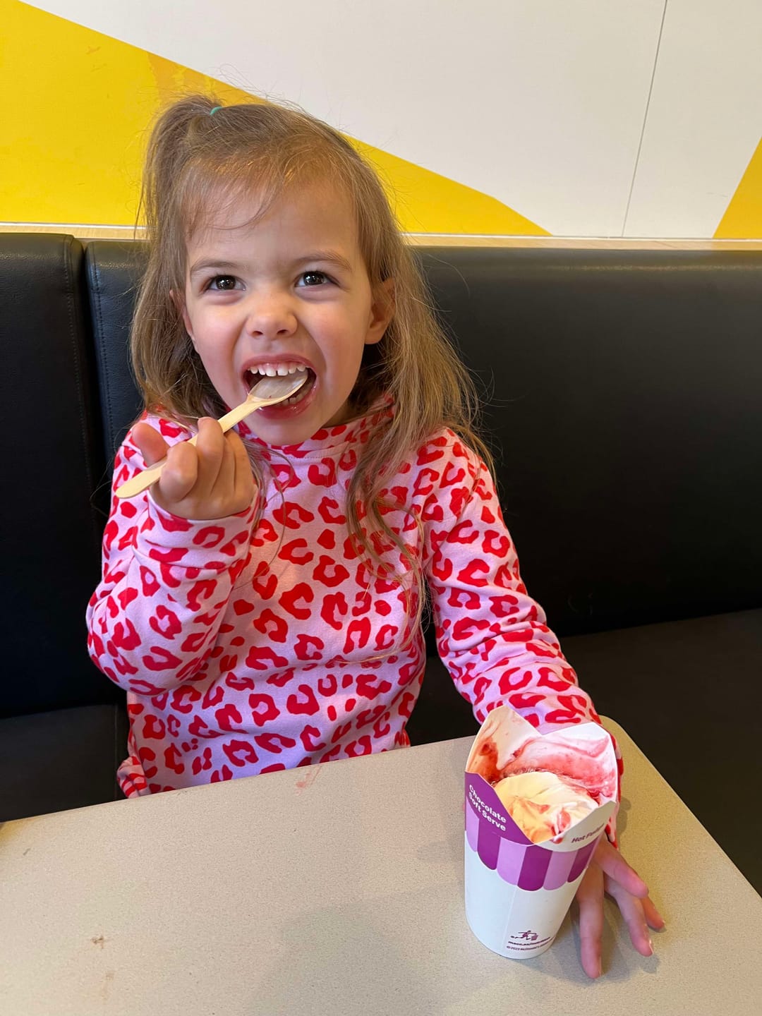 Customer photo review of Crab Koala Girls Long Sleeve Zip Swimmers