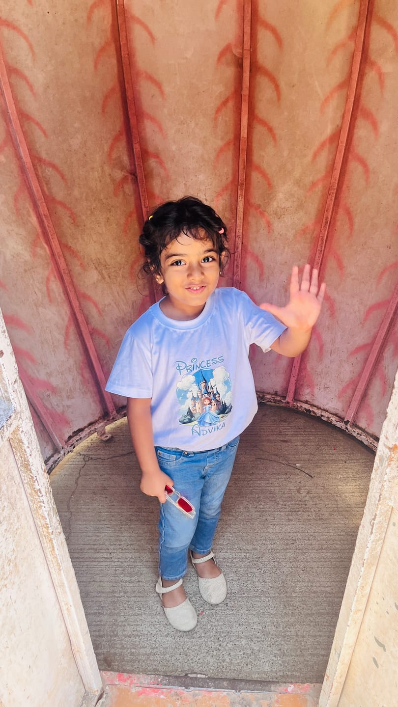 Customer photo review of Princess Castle With Custom Kids Name Tee