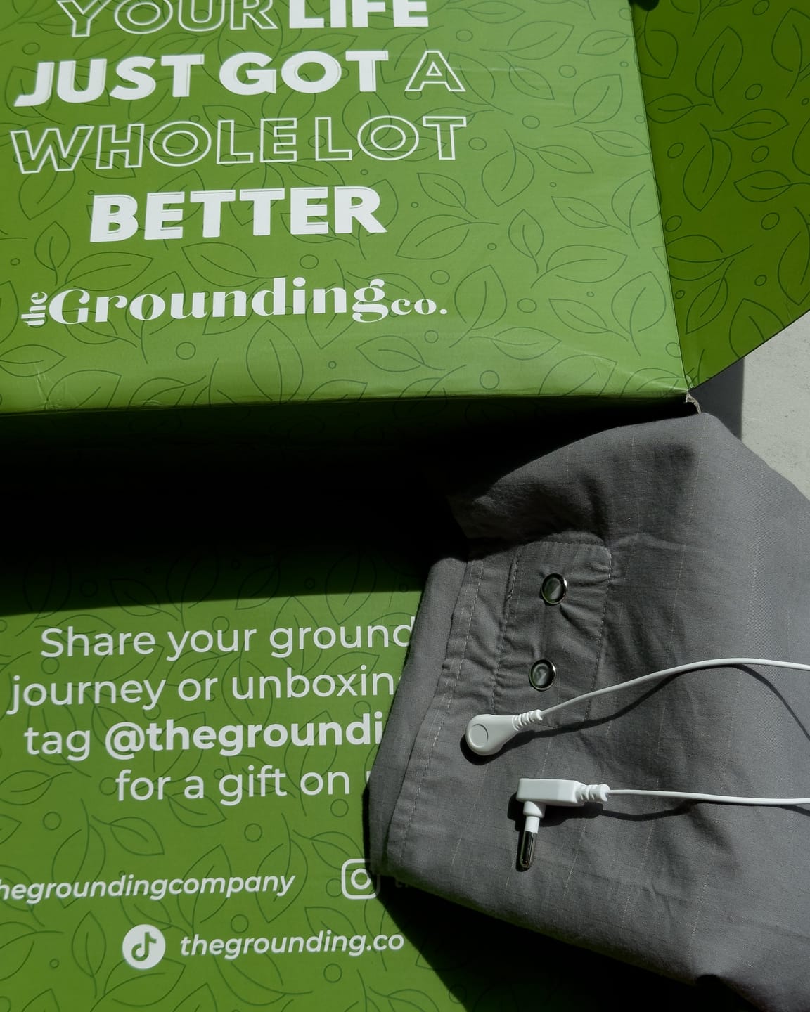 Customer photo review of Terra - Grounding Bed Sheet