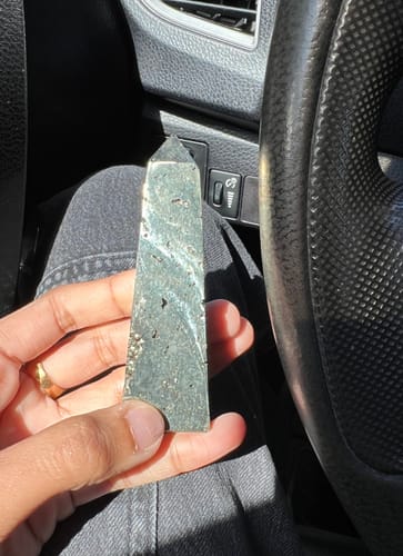 Customer photo review of Peruvian Pyrite Obelisks