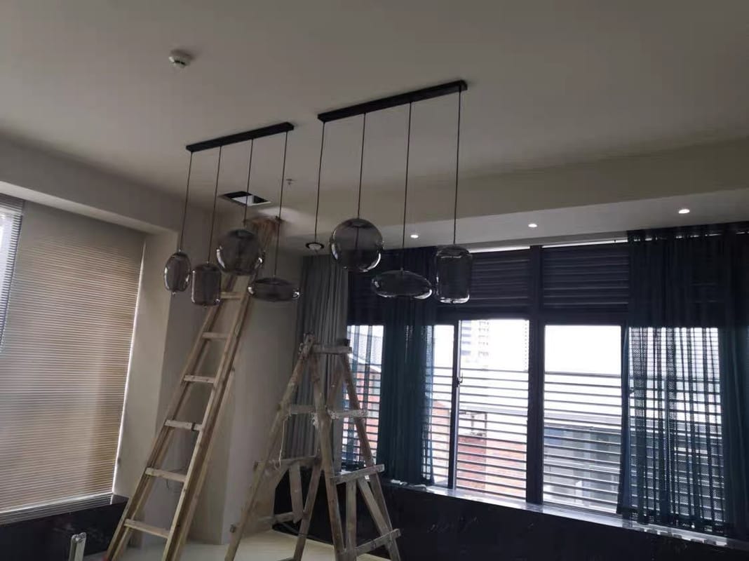 Customer photo review of Clara Glass LED Pendant Light