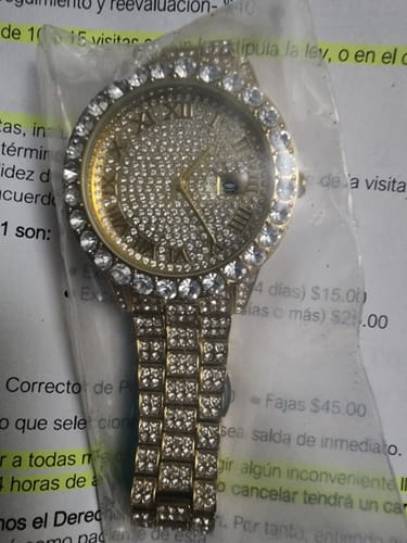 Customer photo review of CHLOE ICY WATCH-GOLD(Ships Same Day)
