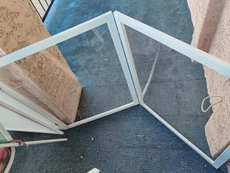 Customer photo review of FairyBaby Clear Freestanding Foldable Dog Gate