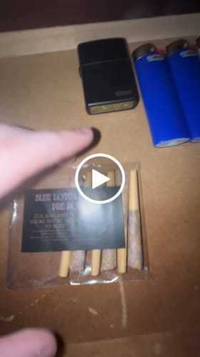 Customer video review of Blue Lotus Flower Pre Rolls