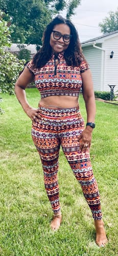 Customer photo review of Pistachio African Waist bead - Pick 5 for 50% Off at checkout 🔥