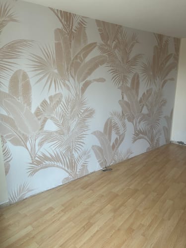 Customer photo review of Luxe Tropical in Coco Wallpaper