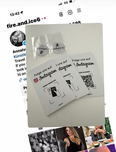 Customer photo review of Tappie Card - Instagram