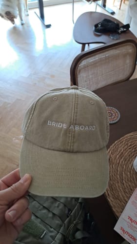 Customer photo review of CUSTOM WASHED CAP.