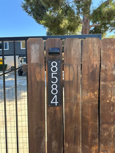 Customer photo of Customized Premium Large Address Sign