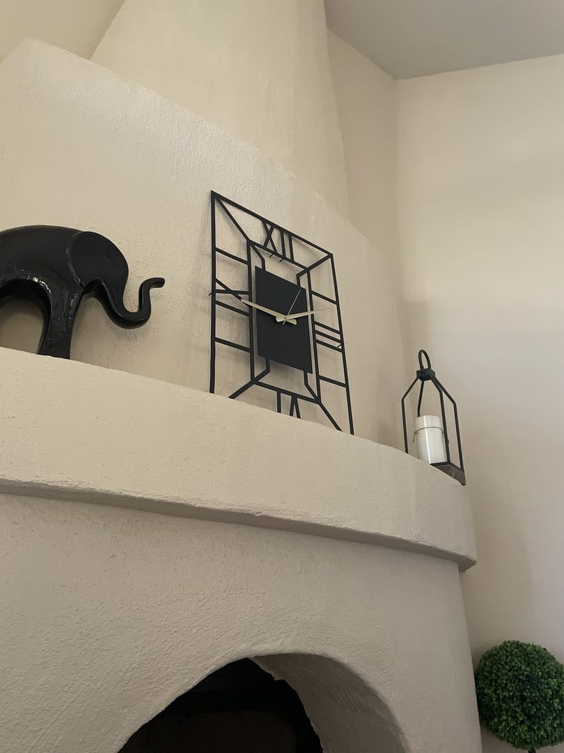 Customer photo review of Rectangle Metal Wall Clock