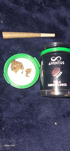 Customer photo review of THCA FLOWER – SNOW CAPS 10G