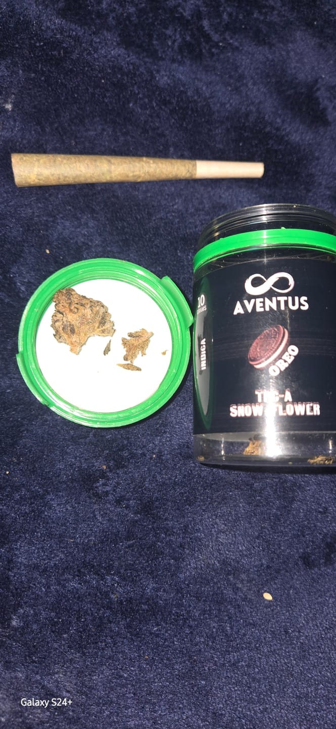 Customer photo review of THCA FLOWER – SNOW CAPS 10G