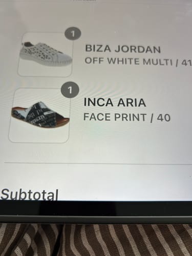Customer photo review of BIZA JORDAN
