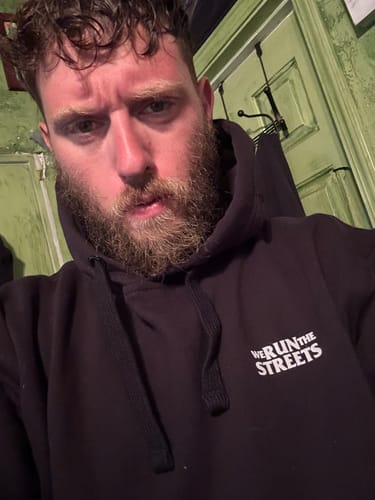 Customer photo review of We Run The Streets Hoodie