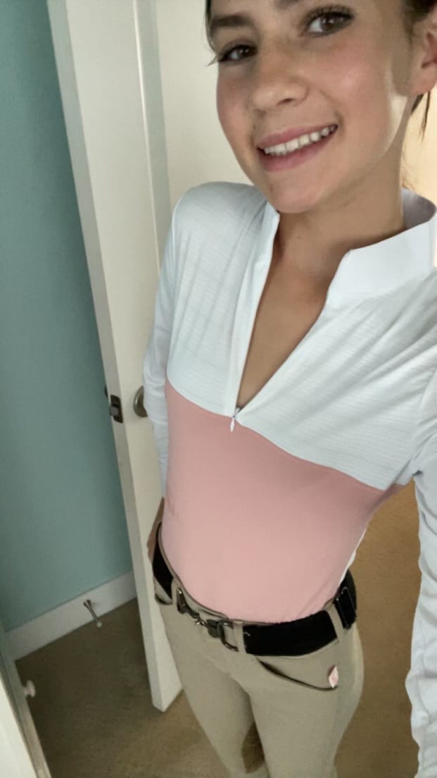 Customer photo review of ULTRA BREATHABLE HUNTER SHOW SHIRT