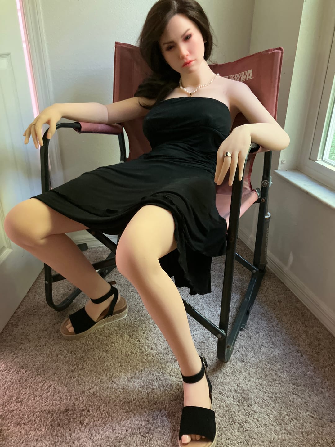 Customer photo review of US Stock - Thalia 160cm #545 Silicone Head Oral Sex Doll  Natural Skin TPE Body Adult Blowjob Love Doll