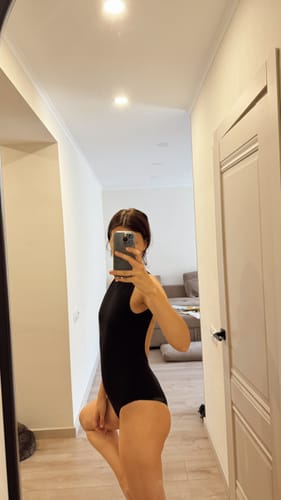 Customer photo review of Open Scale One Piece Swimsuit With Metal Clutch