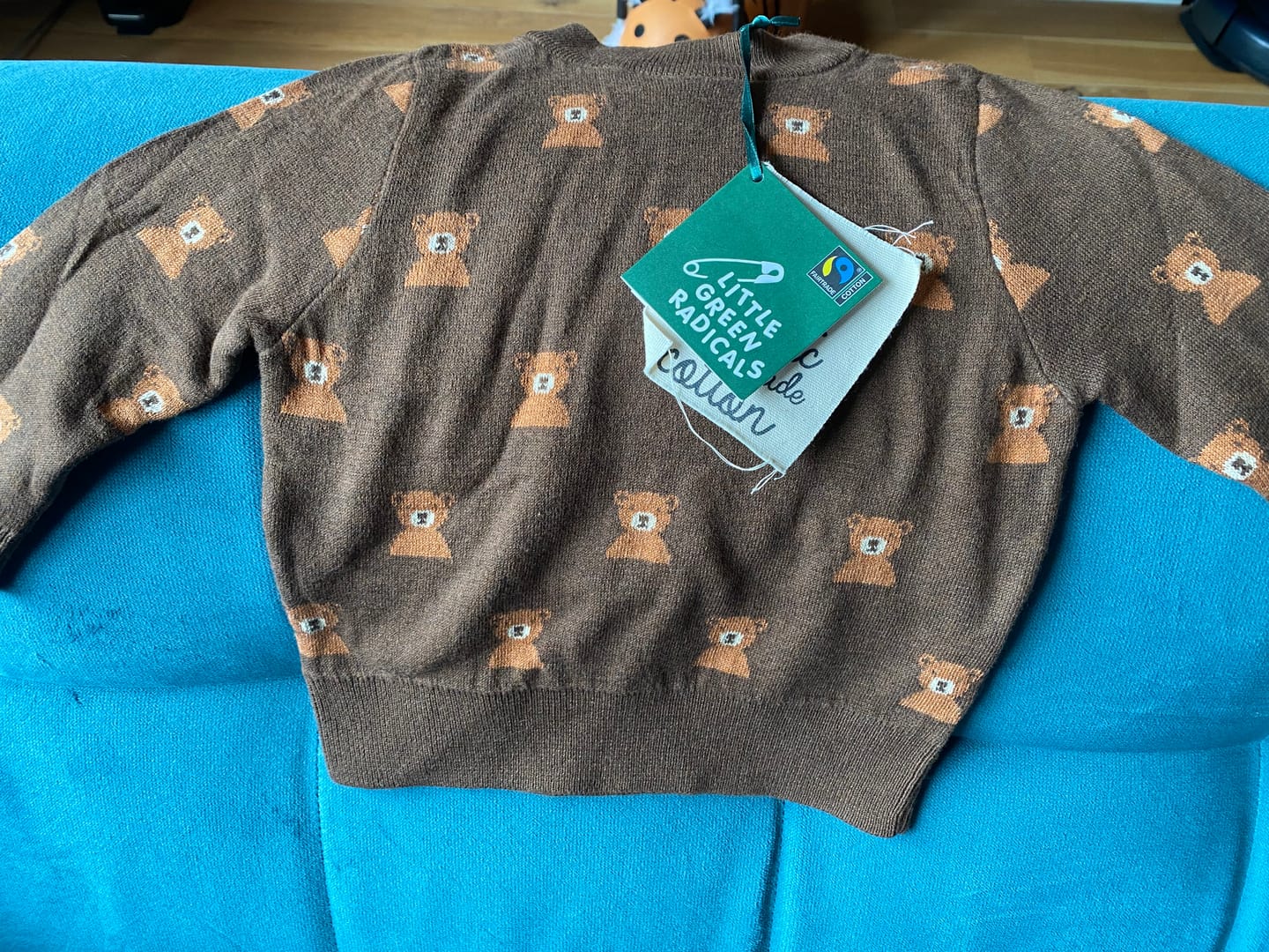 Customer photo review of From One To Another Bear Knitted Jumper