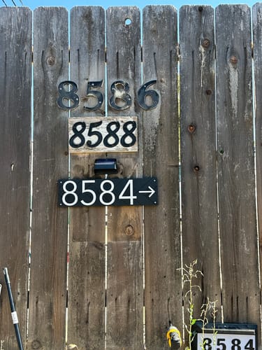 Customer photo of Customized Premium Large Address Sign