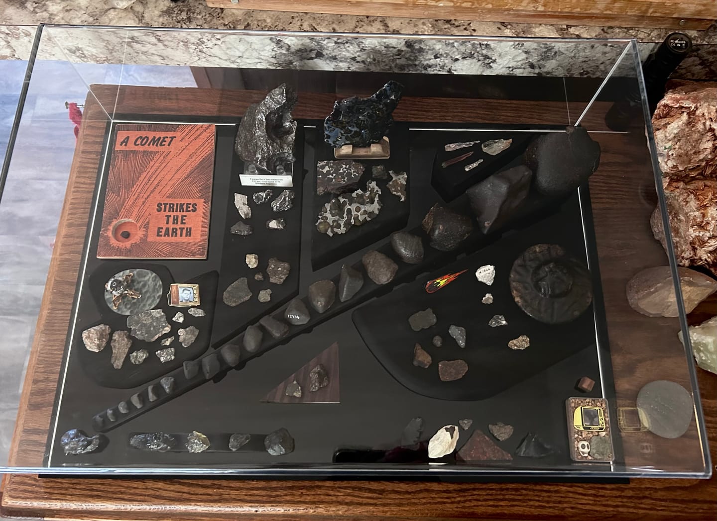 Customer photo review of Acrylic Double Sheet Book Display Cases