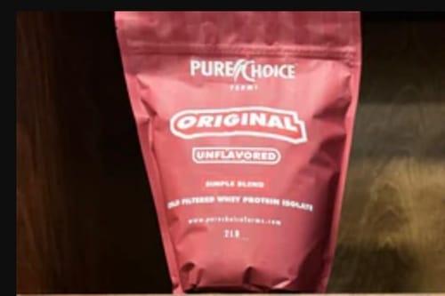Customer photo review of Whey Protein Isolate Unflavored