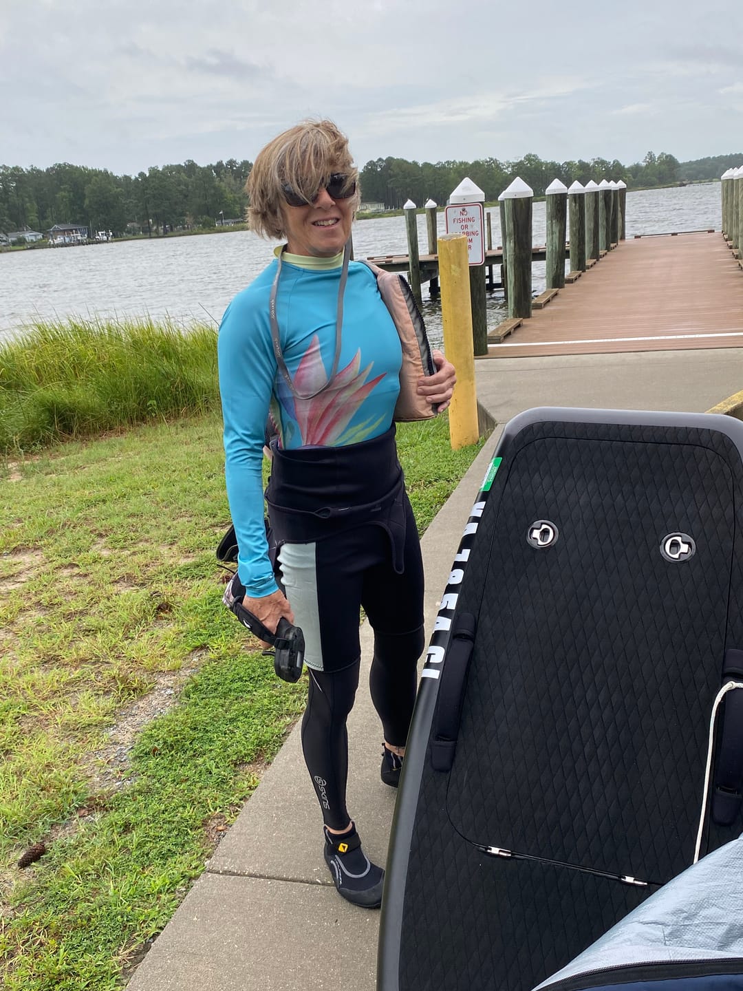 Customer photo review of Long Sleeve Rash Guard for Women UPF 50+| Art - Lotus