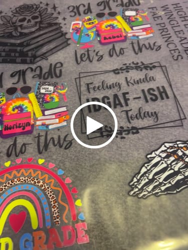 Customer video review of Custom DTF Gang Sheet