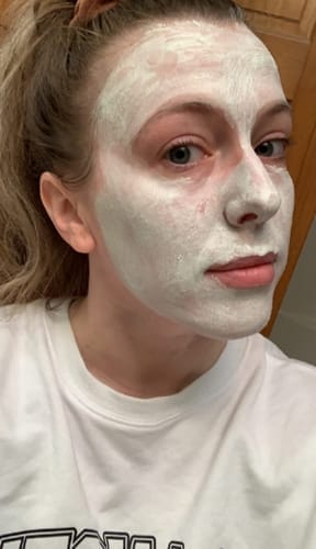 Customer photo review of Diystar™ Deep Cleanse & Bacteria-Fighting Green Tea Mask
